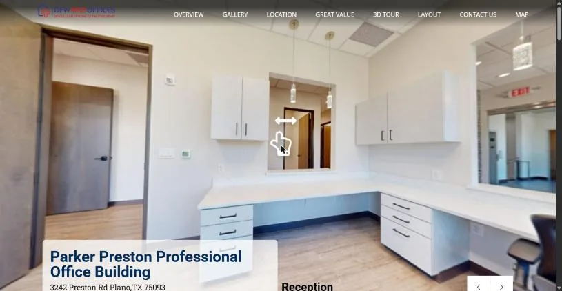 Homepage of DFW Med Offices